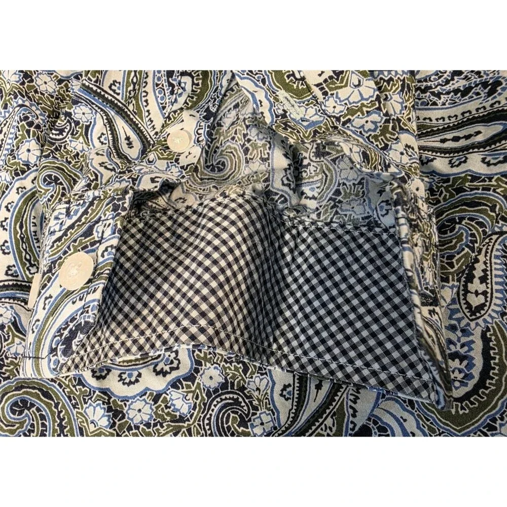 Cinch Men's Western Paisley Long Sleeve Button Front Shirt Medium Cowboy Rodeo
